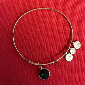 Alex and Ani Bracelet with Emerald Charm